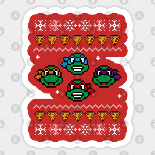 TMNT Ugly Sweater Sticker by TeeAgromenaguer